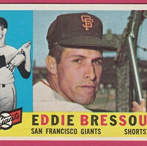 1960 Topps Baseball Card # 253 Eddie Bressoud