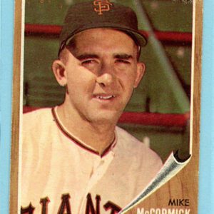 1962 Topps Baseball Card #107 Mike McCormick