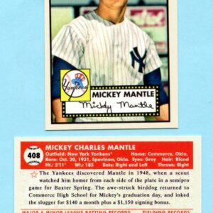 1952 Topps Mantle