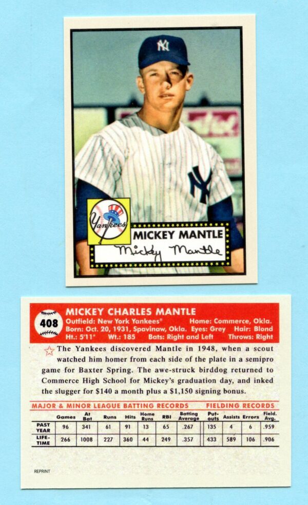 1952 Topps Mantle