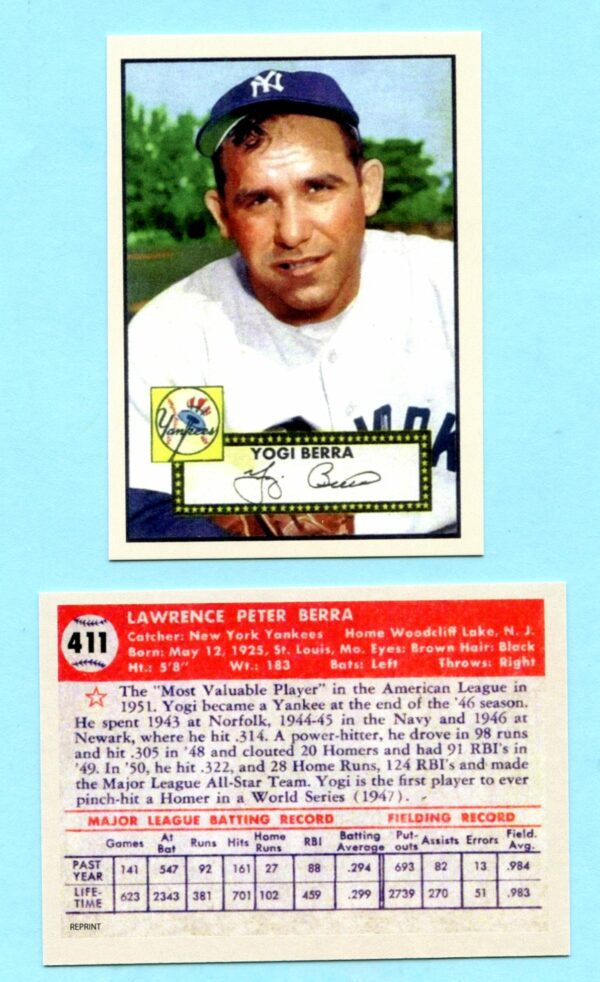 1952 Topps Reprint