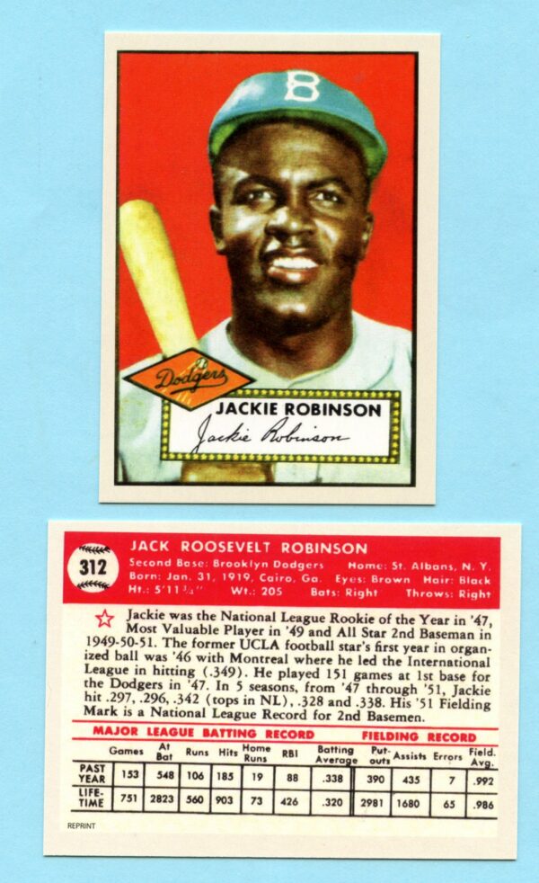 1952 Topps Reprint