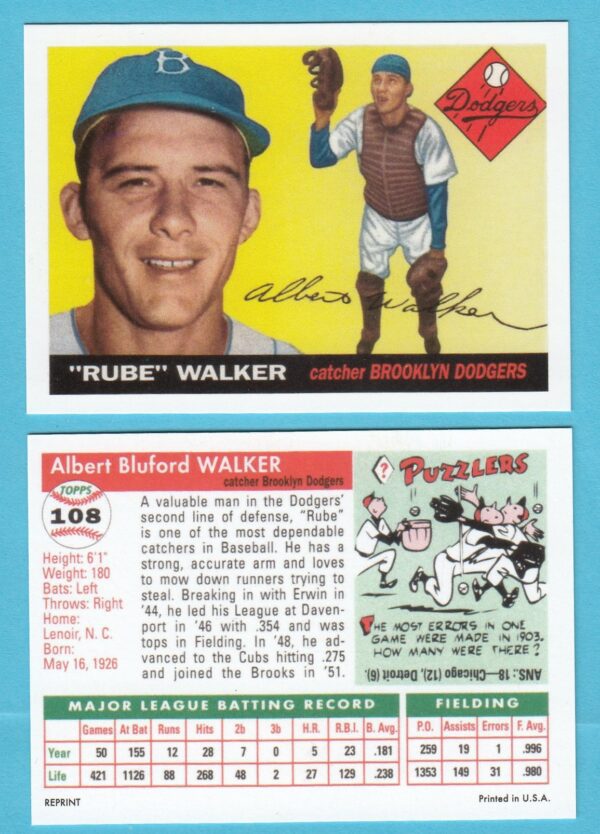 1955 Topps Reprint