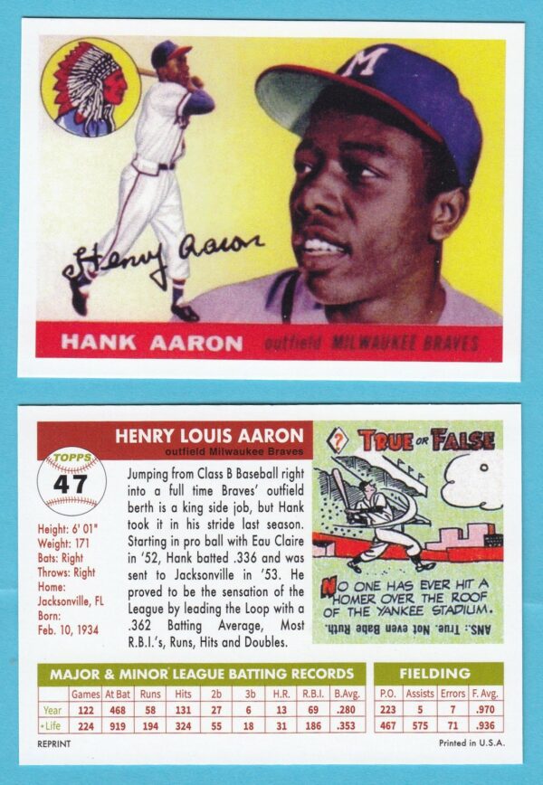 1955 Topps Reprint