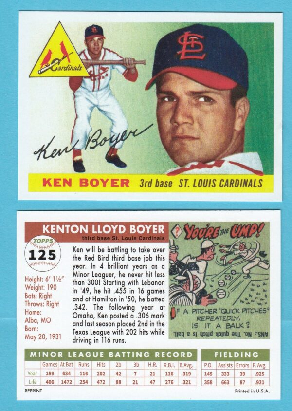 1955 Topps Reprint