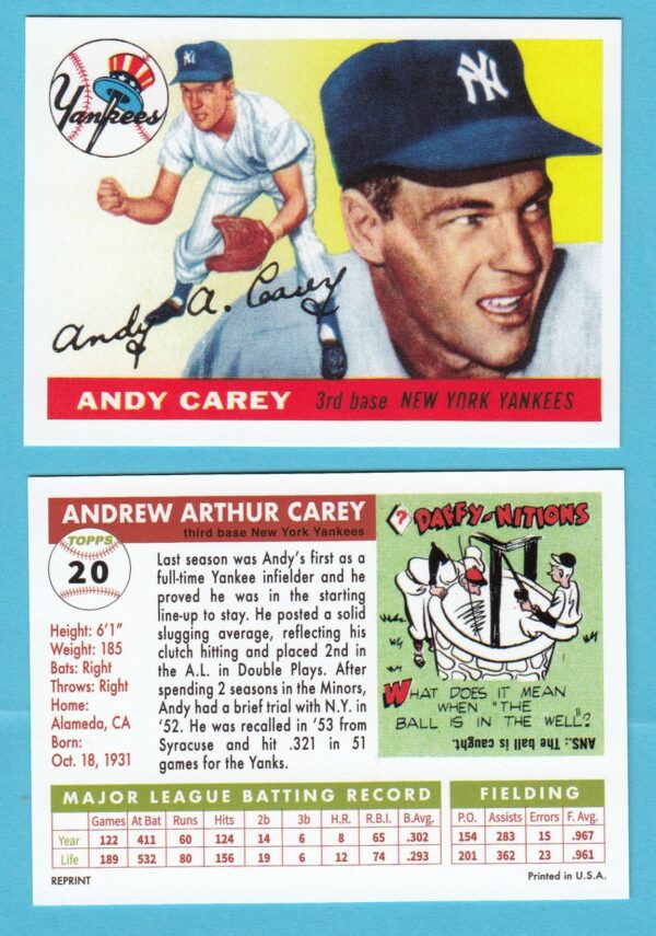 1955 Topps Reprint