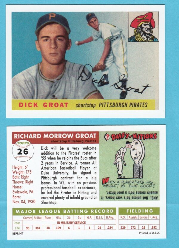 1955 Topps Reprint