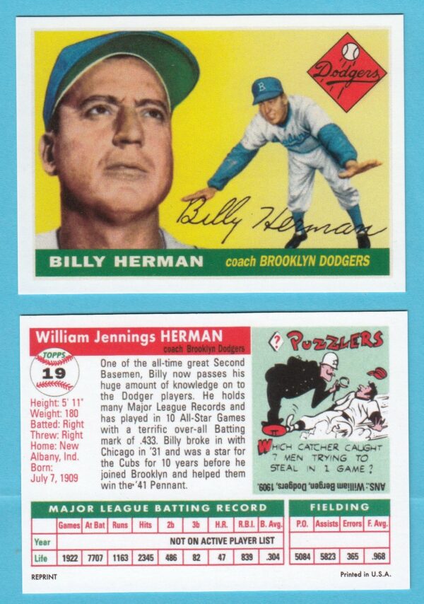 1955 Topps Reprint