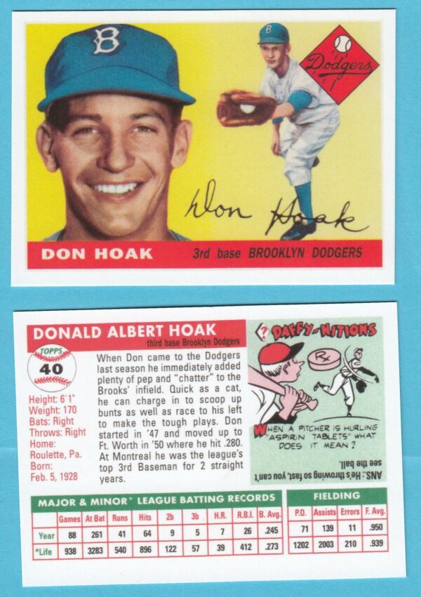 1955 Topps Reprint