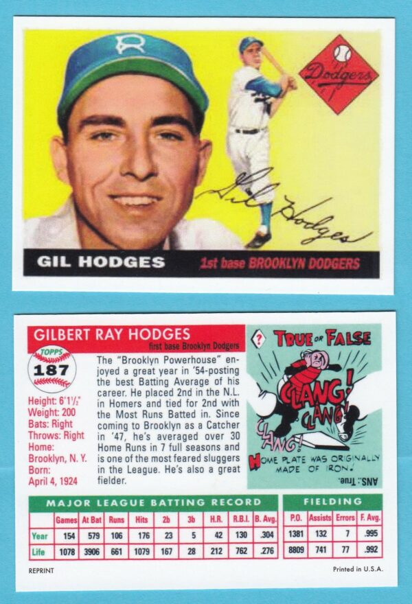 1955 Topps Reprint