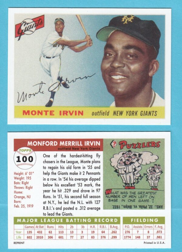 1955 Topps Reprint