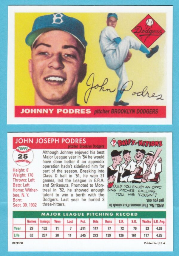 1955 Topps Reprint