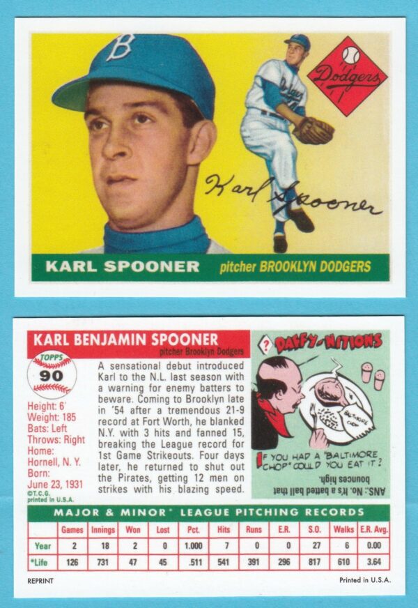 1955 Topps Reprint