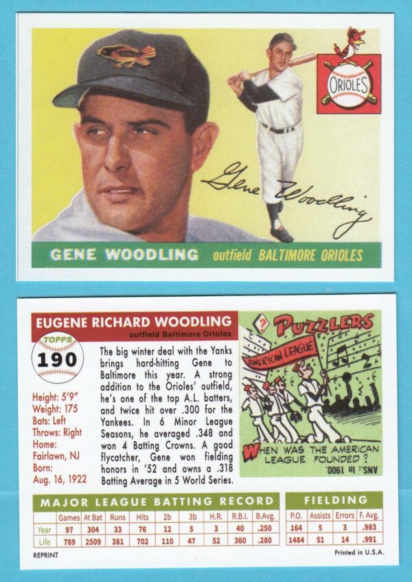 1955 Topps Reprint