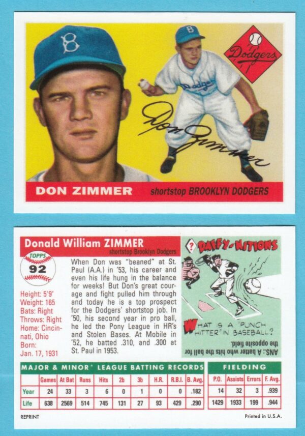 1955 Topps Reprint