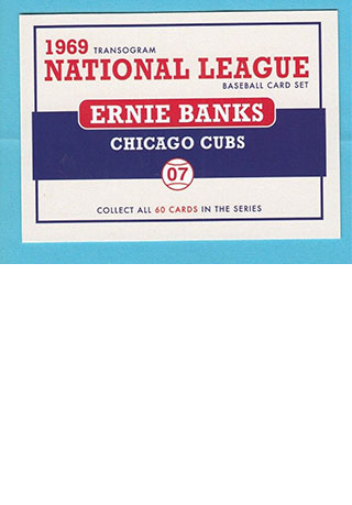  1969 Transogram Ernie Banks Chicago Cubs MLB PSA 1.5