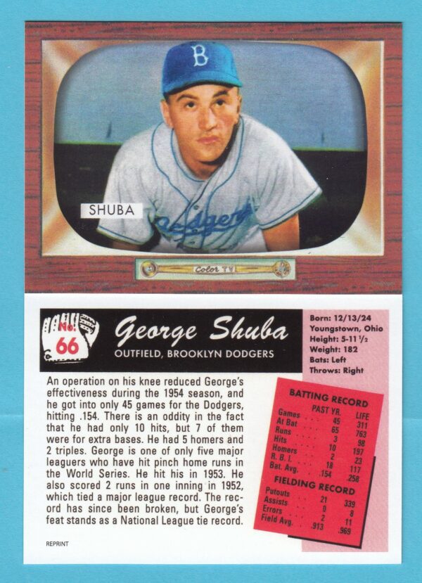 1955 Bowman Reprint